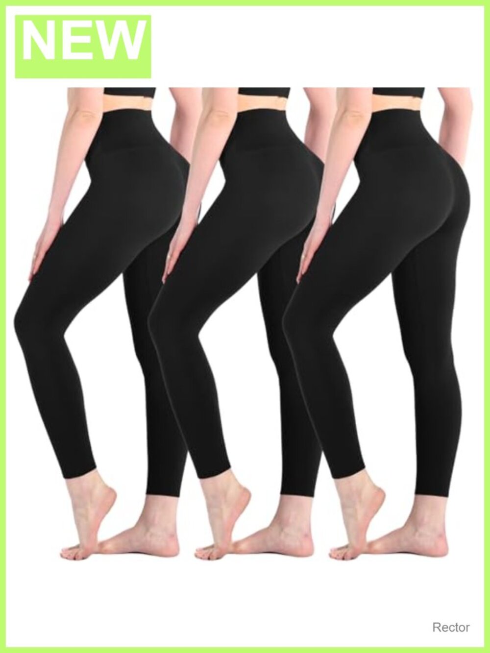 High Waisted Soft Yoga Pants Full Length Leggings 3 Pack Women